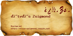 Ötvös Zsigmond névjegykártya