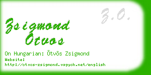 zsigmond otvos business card