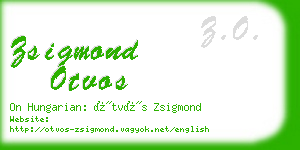 zsigmond otvos business card